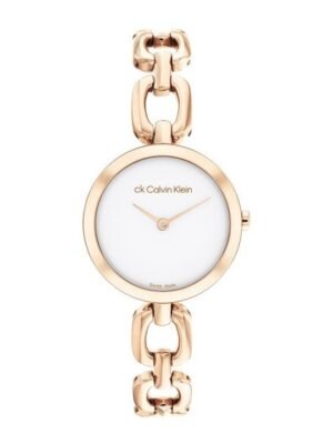 Calvin Klein Women Swiss Jewelry Link Analogue Watch (GOLD)