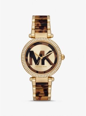 MICHAEL KORS  PARKER PAVE GOLD TONE
